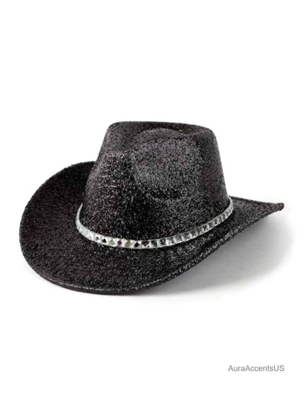 Women Western Cowboy Hat Glitter Party Costume Cosplay Accessory